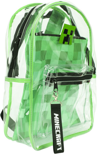 Minecraft Clear Backpack with Utility Pocket