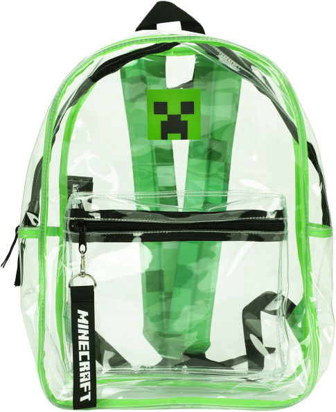Minecraft Clear Backpack with Utility Pocket