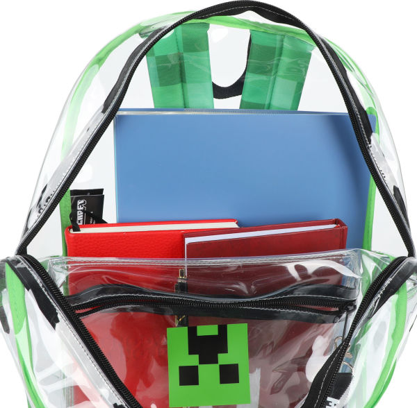 Minecraft Clear Backpack with Utility Pocket