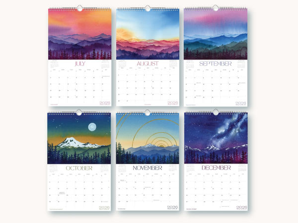 2026 Mountain Art Wall Calendar