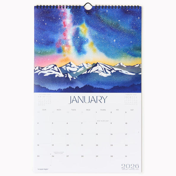 2026 Mountain Art Wall Calendar