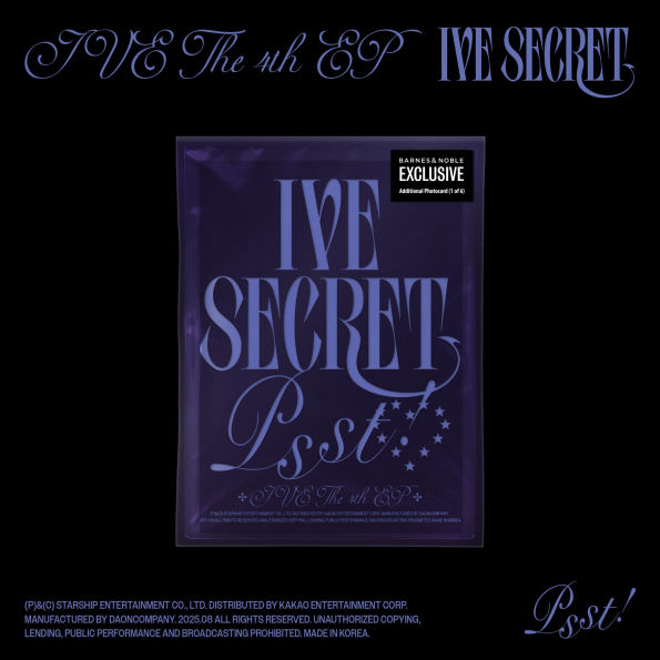 THE 4TH EP 'IVE SECRET' [PSST! VER.] [Barnes & Noble Exclusive] by
