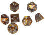 Lustrous Polyhedral Gold/silver 7-Die Set