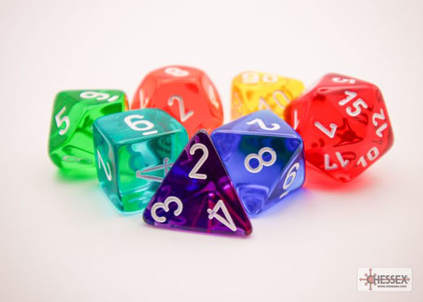 Prism Translucent Beginner Player 7 Die Set