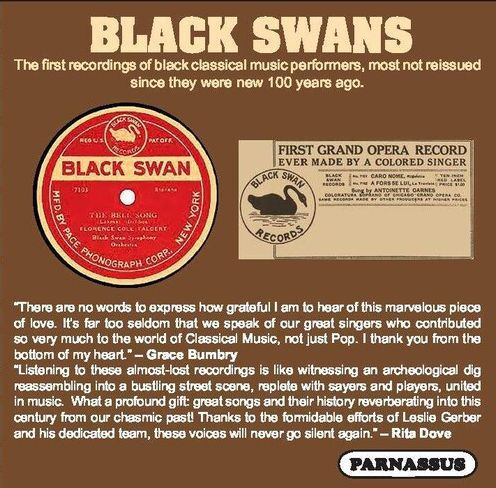 Black Swans: First Recordings of Black Classical Music Performers