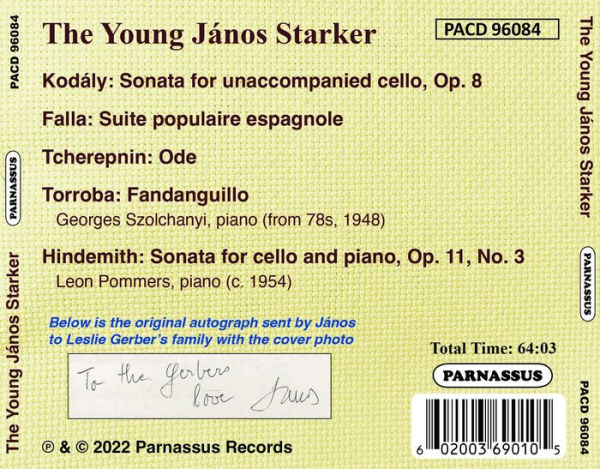 The Young János Starker