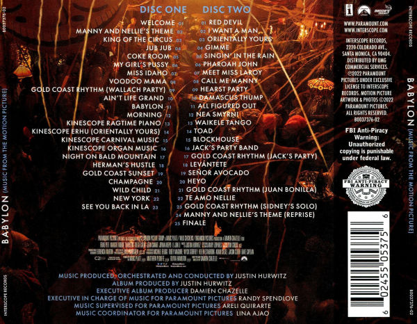 Babylon [Original Motion Picture Soundtrack] by Justin Hurwitz