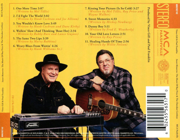 Sweet Memories: The Music of Ray Price & the Cherokee Cowboys