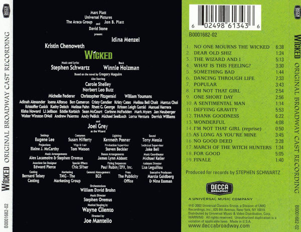 Wicked: A New Musical [Original Broadway Cast Recording]