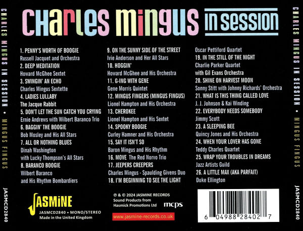 Charles Mingus in Session: Mingus Fingus