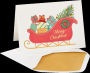 Christmas Boxed Cards Handmade Sleigh W Presents
