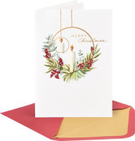 Title: Christmas Boxed Cards Handmade Wreath And Candle