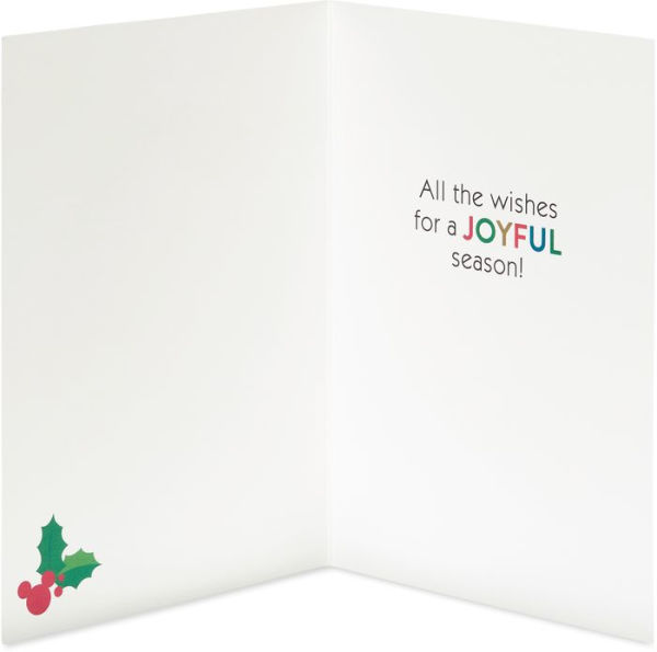 Holiday Boxed Cards Sonata Mickey with Wreath Foil