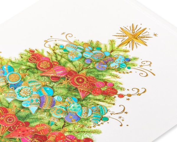 Holiday Boxed Cards Aria Ombre Tree