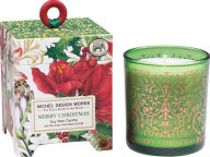 Title: Merry Christmas Winter Floral Scented Candle 6.5 Oz