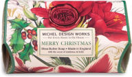 Title: Merry Christmas Winter Floral Scented Large Bath Bar Soap - 8.7 Oz