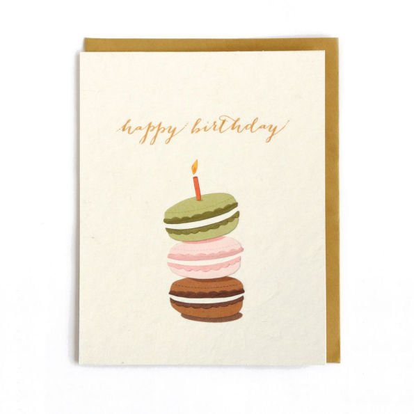 Macaron Birthday Card