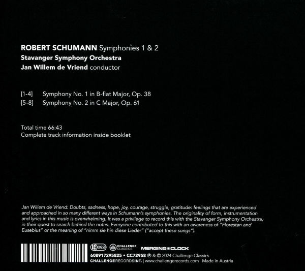 Robert Schumann: Symphonies 1 & 2