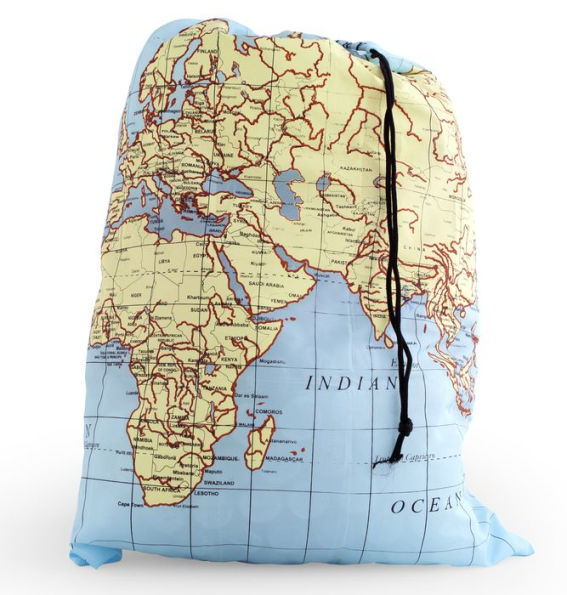 Maps Travel Laundry Bag