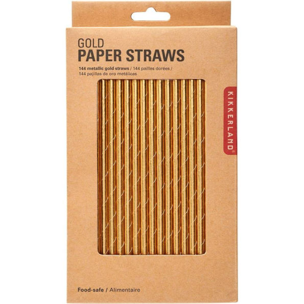 Gold Paper Straws