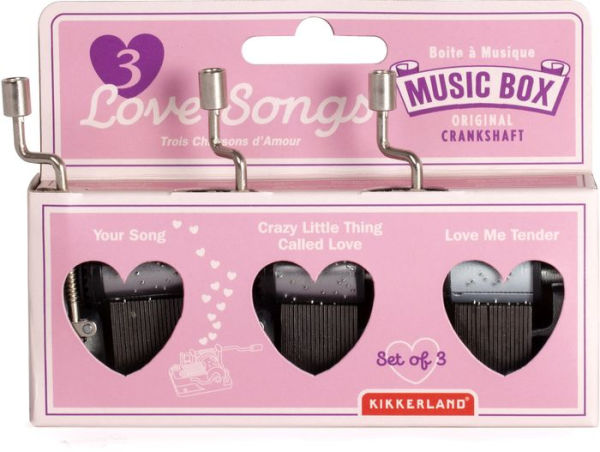 3 LOVE SONGS MUSIC BOX SET