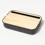 Title: Felt iBed Lap Desk with Storage