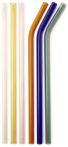 Title: Colorful Reusable Glass Straws