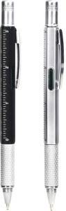 Title: Multi-Function Pen (Assorted Black/Silver)