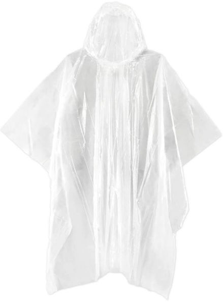 Clear Emergency Rain Poncho