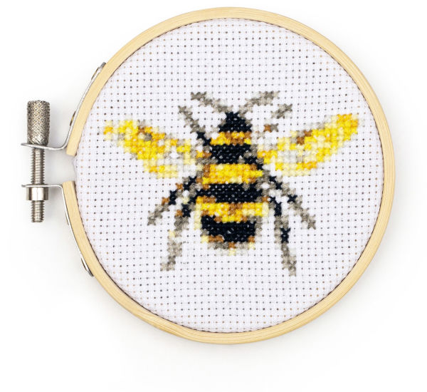 Bee Mini Cross Stitch Embroidery Kit