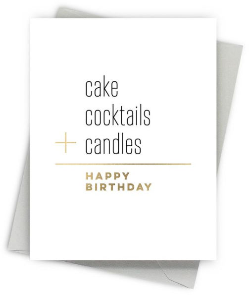 Cake + Candles Birthday Greeting Card