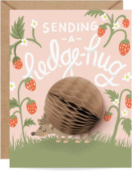 Title: Support Greeting Card Sending a Hedgehug