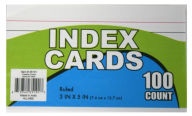 Title: Index Cards 3X5 100 Cards