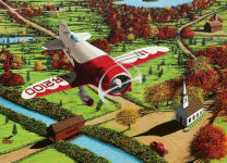 Alternative view 2 of Cobble Hill Gee Bee Over New England Puzzle - 1,000 Pieces