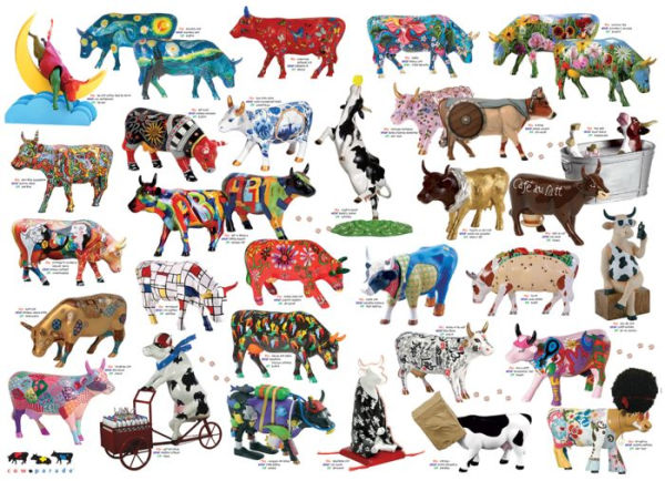 Cobble Hill Cow Parade Puzzle - 1,000 Pieces