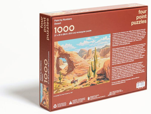 Paint By Numbers - Desert - 1000 Piece Puzzle by Four Point Puzzles