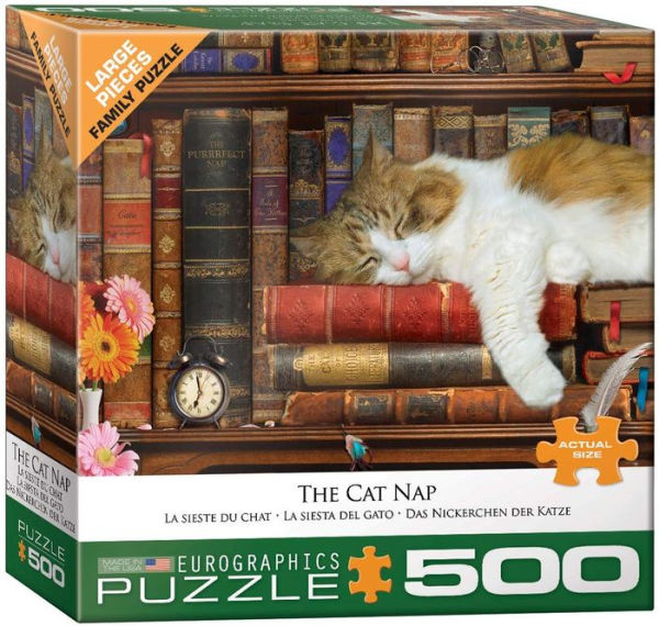 Cat Nap 500 Piece Jigsaw Puzzle