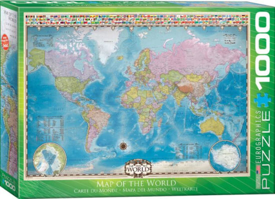 Eurographics 6000 0557 Map Of The World 1000 Piece Puzzle