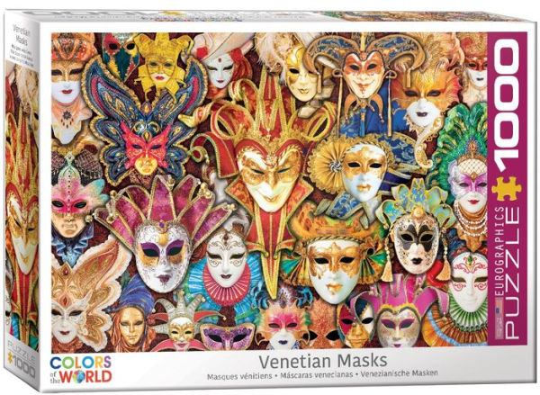 Venetian Masks 1000 Piece Puzzle