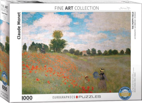 Eurographics Path Through the Wheat Fields by Claude Monet Puzzle 1000 Pieces