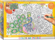 Title: Majestic Feathers 300-Piece Color-Me Puzzle