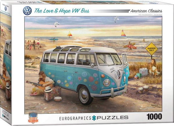 VW Love & Hope Bus 1000 PC Puzzle