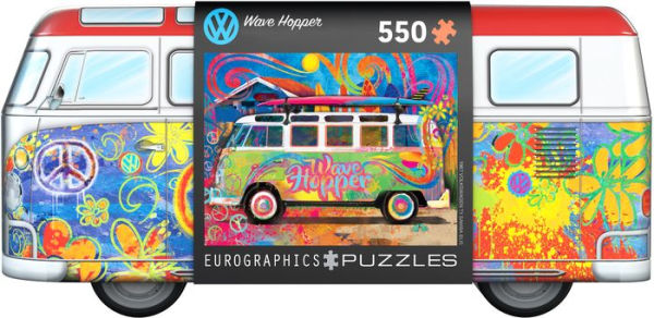 VW Wave Hopper Shaped Tin w/550 Piece Puzzle