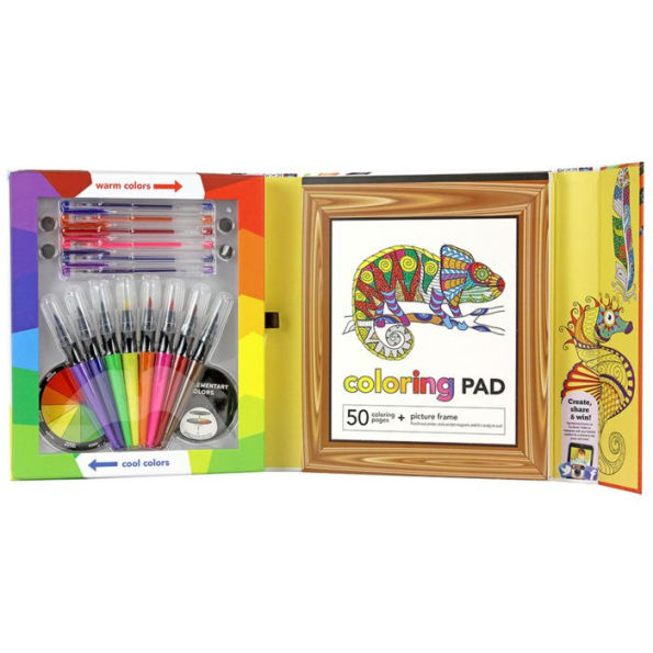 SpiceBox Creative Coloring Kit, Markers, Gel Pens, Art Set, Kits