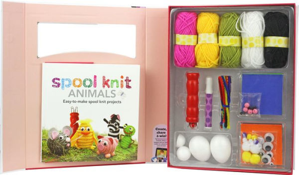 Make & Play Spool Knit Animals by SpiceBox