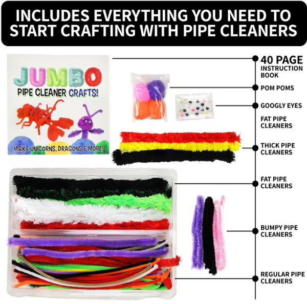 MAKE AND PLAY JUMBO PIPE CLEANER CRAFTS