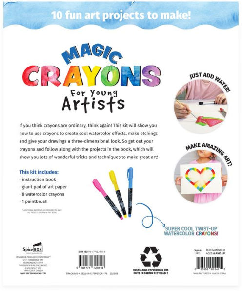  SpiceBox Children's Art Kits Petit Picasso Crayon Art