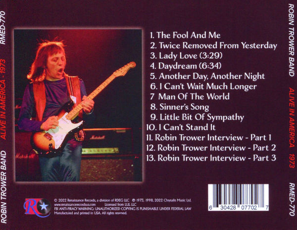 Alive in America 1973