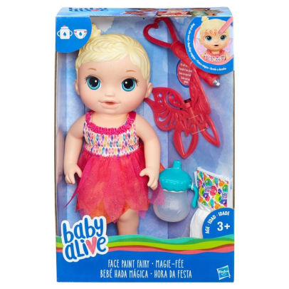 hasbro baby alive face paint fairy doll