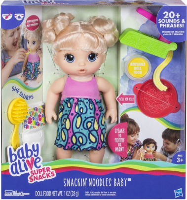 snackin noodles baby alive doll